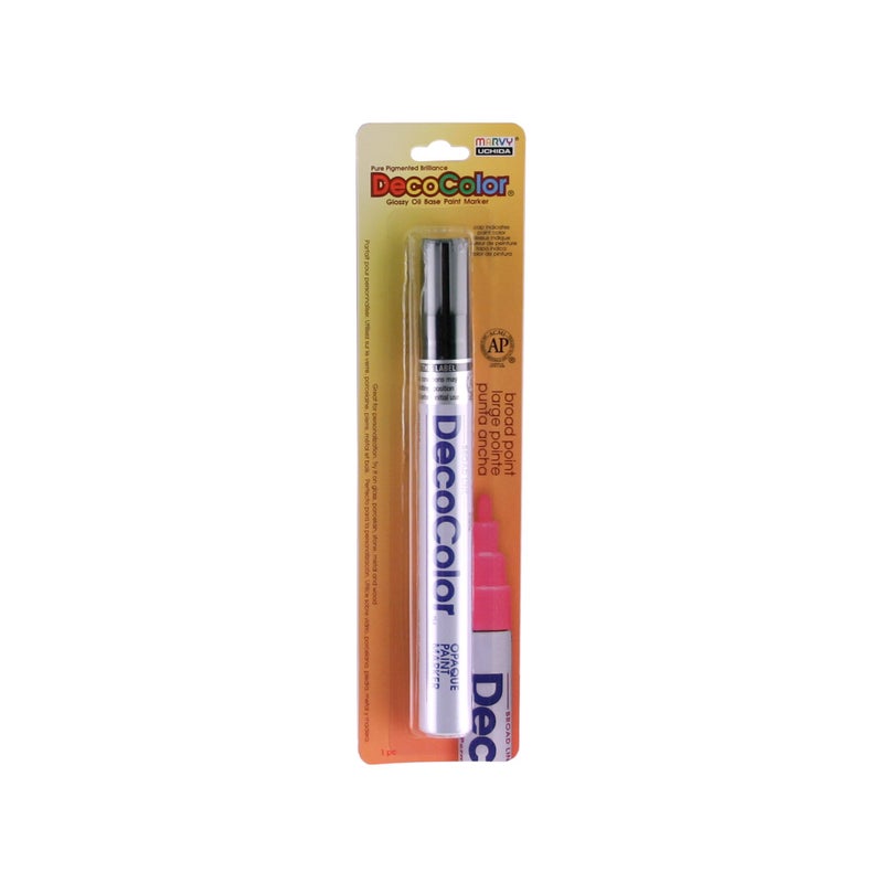 Marvy Uchida UCHIDA 300-C-1 Marvy Deco Color Broad Point Paint Marker, Black 7.25 x 1.88 x 0.5 - Image 2